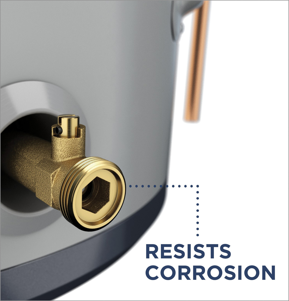 General Electric GE40S10BAM Short Electric Water Heater, 40 Gallons, 240 V, 5,500 W (Upper), 5,500 W (Lower), 0.92 UEF, 66 Gallons First Hour Delivery, 25.1 GPH (At 90Â°F Rise), 2 Elements