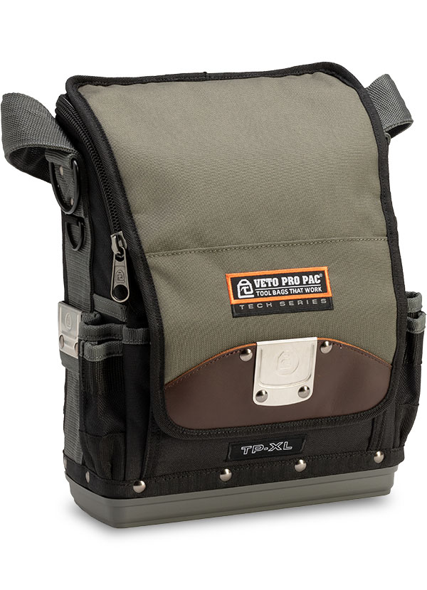 Veto Pro Pac Tech Series VPP10083 Tool Pouch, 31 Pockets, 25 lbs (Max Payload), 1.45 Gallons (Internal Volume) Capacity, 1200D Polyester (Body & Pockets), Polypropylene (Base), 13-1/2" Height, 11" Width, 7" Depth, 24 Inside Pockets
