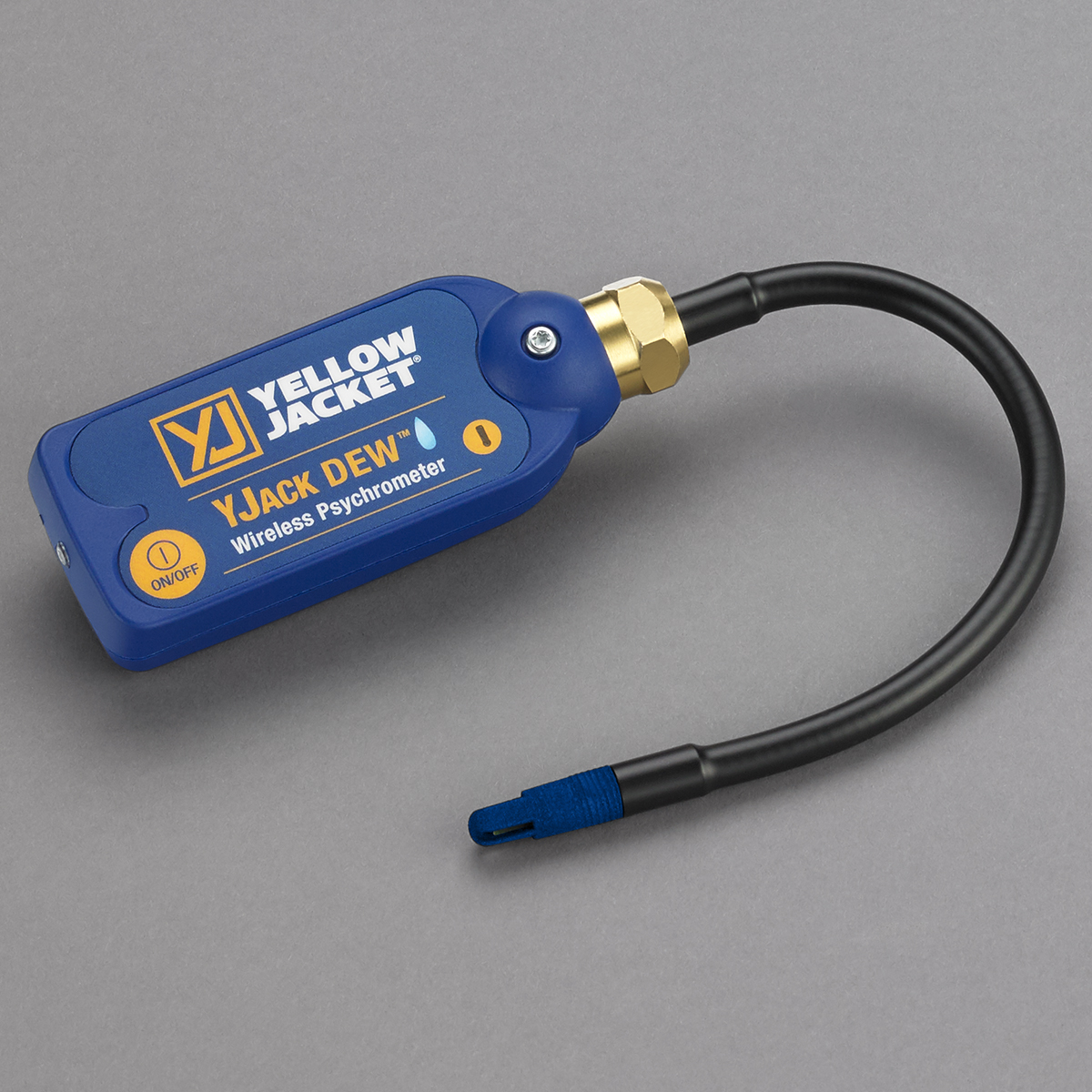 Yellow Jacket YJACK DEW 67063 Wireless Psychrometer, 0-100% Humidity Rating, -40-257 Â°F, Â± 2.0% RH (Typical, 10-90% RH), 1,000' (Line-Of-Sight, Starting With Serial Number YJRH-2439-0001) Wireless Range, 8" (Flexible Steel Wand) Probe Size, 10 Seconds (90% Of Differential TYP), Battery Power Source