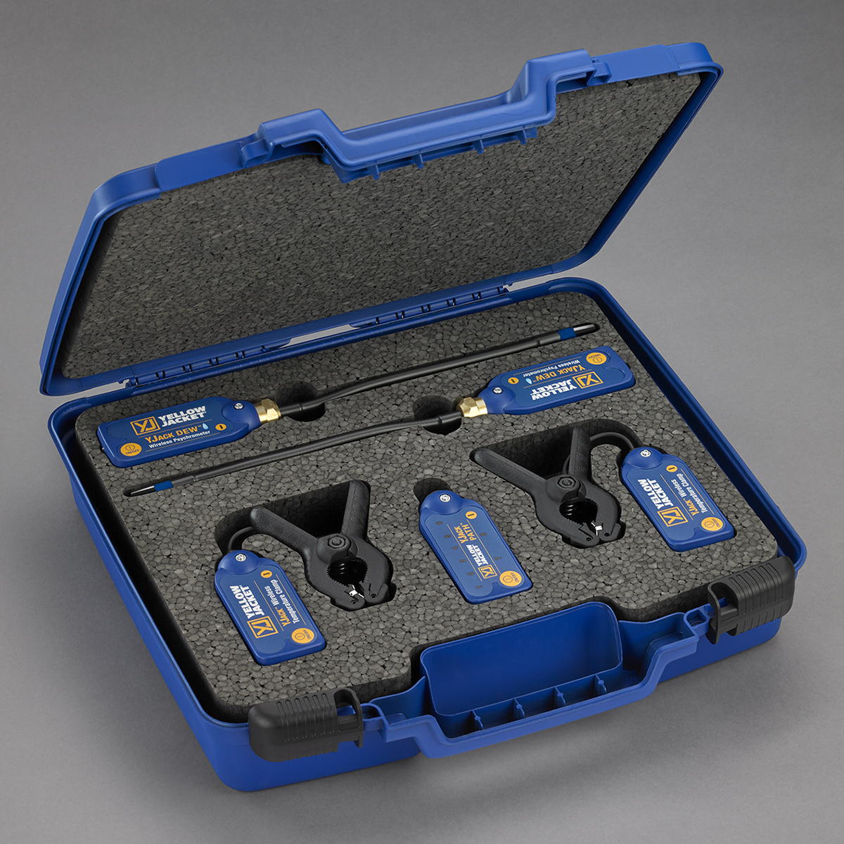 Yellow Jacket YJACK 67071 Temperature/Humidity Kit, 5 Pcs, Plastic, Metal