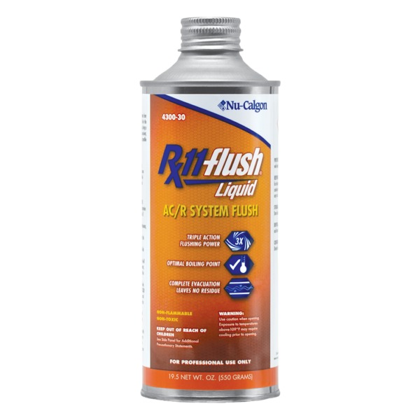 Nu-Calgon 4300-30 AC/R System Flush, 19.5 oz, Unpressurized Can, Liquid