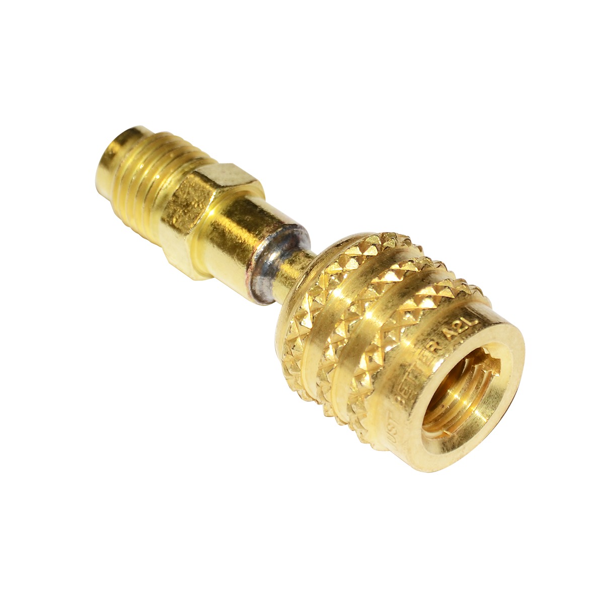 JB Industries QC-A2L-LH Left-Handed Reverse Thread Adapter, Female SAE Flared x Male Flared, 1/4 in