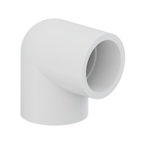 Tigre 406-007 90 deg Elbow, 3/4 in, 3/4 in, Slip, Slip, PVC, White, Schedule/Class: SCH 40, Elbow, 90 deg