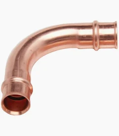 RLS® 3031141400111 90 deg Elbow, 7/8 in, Press, 90 deg, 700 psi Max Working Pressure, Elbow, 7/8 in, Press, Copper