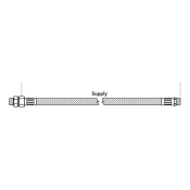 ClimateMaster® AHK0502 Hose Kit, 2 ft Length, 1/2 in Inside Diameter, EPDM/Stainless Steel, 2-1/2 in Minimum Bend Radius