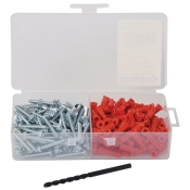 DiversiTech® 540-AK100 Anchor Kit, #10 Dia, 1-1/4 in L, Plastic