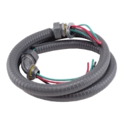 DiversiTech® 6-34-6 THHN Metallic Connector, 8 AWG Wire, 6 ft L, 600 V, 3/4 in Dia, Stranded