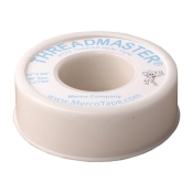DiversiTech® Threadmaster® 6-733 Thread Seal Tape, 1/2 in W, 43 ft L, PTFE/Steel, White