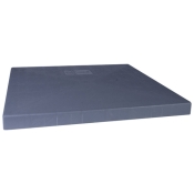 DiversiTech® E Lite® EL3640-3 Equipment Pad, 1400 lb Load, 3 in H, 40 in W, 36 in D, Polypropylene, Rectangular, Subtle