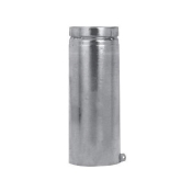DuraVent® 4BV12A Adjustable Round Pipe, 3-1/2 to 10-1/2 in L, Aluminum/Steel, 28 ga Gauge, Wall Construction: Double