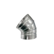 DuraVent® 4BVL45 Adjustable Elbow, 4 in, 45 deg, 60 deg, Aluminum/Steel, 28 ga Gauge, Wall Construction: Double