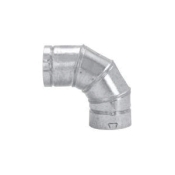 DuraVent® 5BVL90 Adjustable Elbow, 5 in, 90 deg, Aluminum/Steel, 28 ga Gauge, Wall Construction: Double, Type B Vent