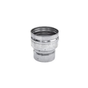 DuraVent® 4BVX5 Increaser, 4 x 5 in, Aluminum/Steel, 28 ga Gauge, Wall Construction: Double, 4 in L
