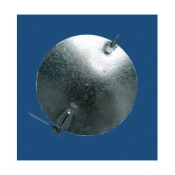 M&M 300-Q10 Damper With Quadrant, 10 in Dia, For Duct Size: 10 in, Steel, 28 ga Gauge, Galvanized
