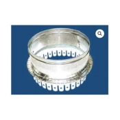 M&M 50118 Tabbed Ductboard Starting Collar With Hole, 18 in Connection Size 1, Steel, 28 ga Gauge, 4-1/2 in L, 18 in Dia