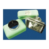 M&M 602R610108 Ductite Register Box With Snap Rail Flange, For Duct Size: 8 in, 10 x 10 in Register Opening, Steel