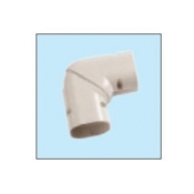 Mitsubishi Electric Trane® NX-75 45 to 90 deg Horizontal Universal Elbow, PVC, Ivory, 3-1/4 in H, 2-11/16 in W