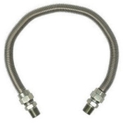 NDL® G300-3131-48 Flexible Gas Connector, 48 in Length, 1/2 in Connection Size 1, Connection Type 1: MIP
