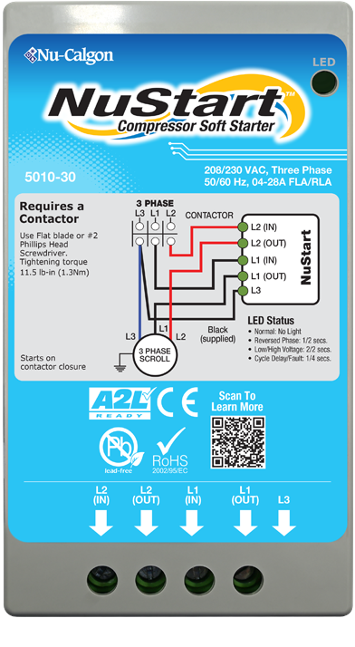 Nu-Calgon 5010-20 Nustart 230 V Single P