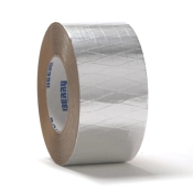 Polyken® 1087668 Insulation Tape, 72 mm W, 46 m L, 9.25 mil Thick, Aluminum Foil/Kraft Paper Laminate/Scrim, Silver