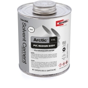 RectorSeal® Arctic™ 616L 55948 Medium Body Solvent Cement, Applicable Materials: PVC, PVC Base, 1 qt, Can, Clear