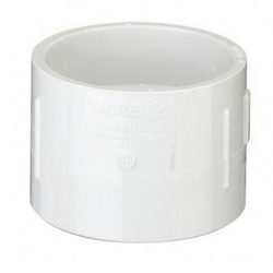 TIGRE 101-3202 Pipe Adapter, 6 in Hub x 6 in Hub, PVC