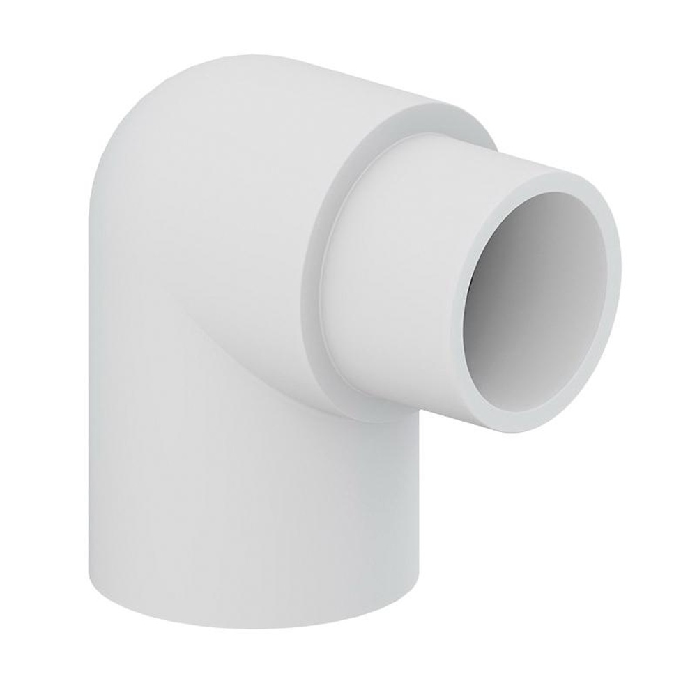 TIGRE 409-007 Street Elbow, 3/4 in Spigot x 3/4 in Slip, PVC, White, SCH 40