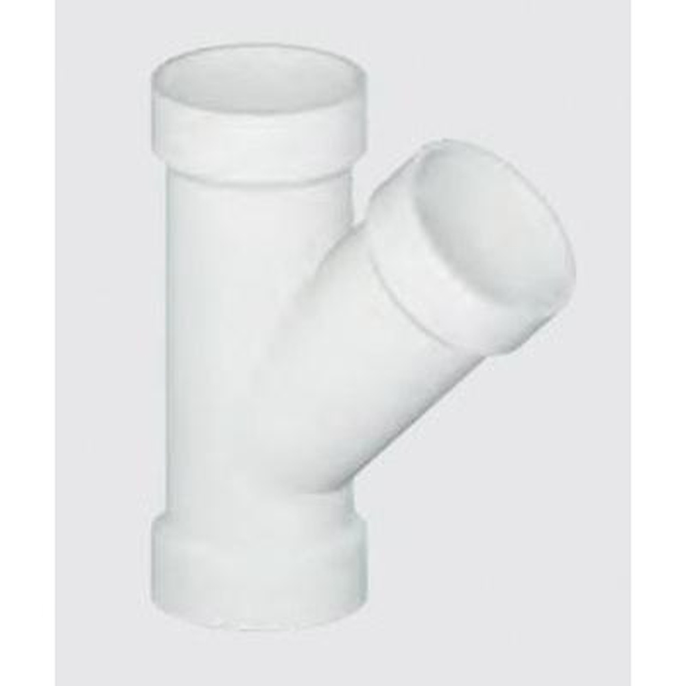 TIGRE 600-3610 Pipe Wye, 4 in Hub x 4 in Hub x 4 in Hub, PVC