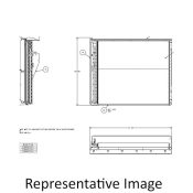 TRANE® COL18122 Evaporator Coil, R-410A Refrigerant, 2 Circuits, Aluminum Coil, No Coating Coil Coating, 11.42 in W