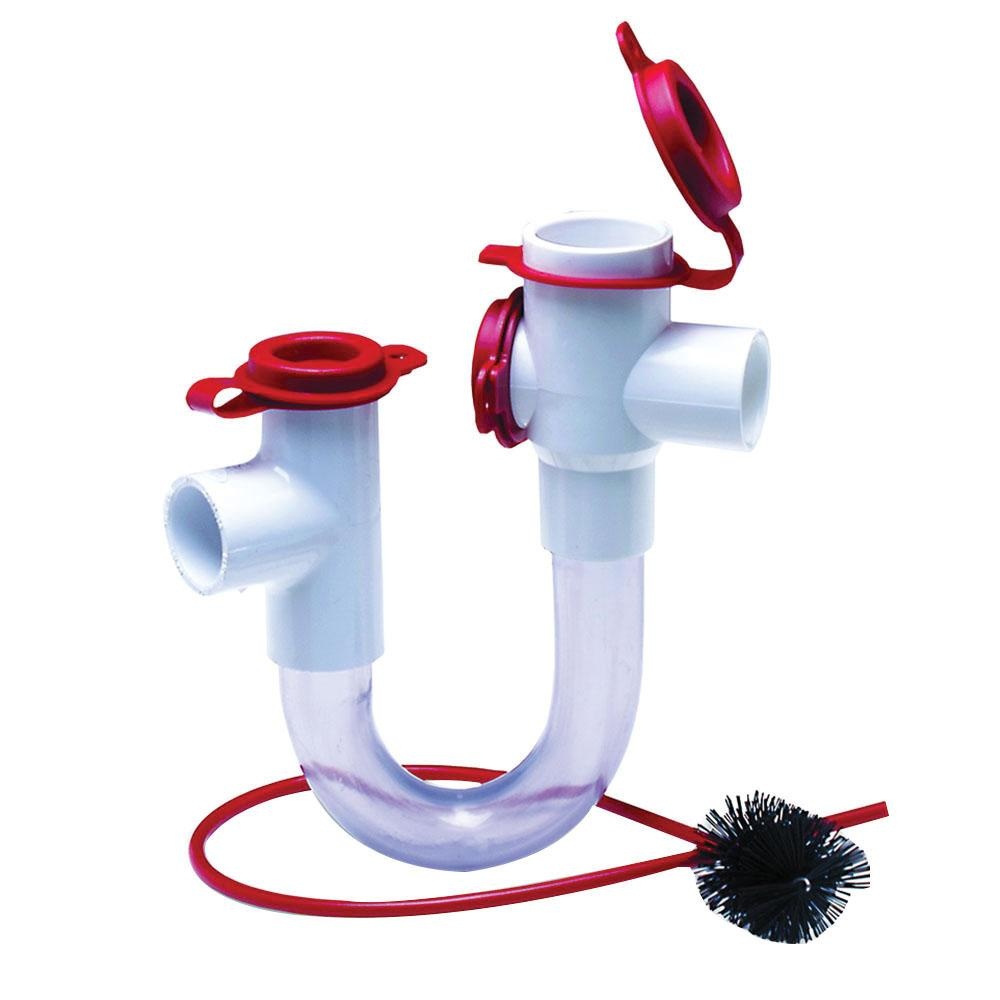 RectorSeal® EZ Trap Series EZT-113B 83114 Economy Trap Kit With Brush, 3/4 in Nominal, PVC, Clear/Red