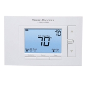 WHITE-RODGERS™ 1F85U-22NP Non-Programmable Thermostat, 24 V, 1H/1C, 2H/1C, 2H/2C-Stage, Auto Changeover: Yes, AA