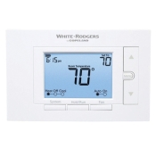 WHITE-RODGERS™ 1F85U-22PR Programmable Thermostat, 24 V, 1H/1C, 2H/1C, 2H/2C-Stage, Battery, Hardwired, AA, 2.5 A