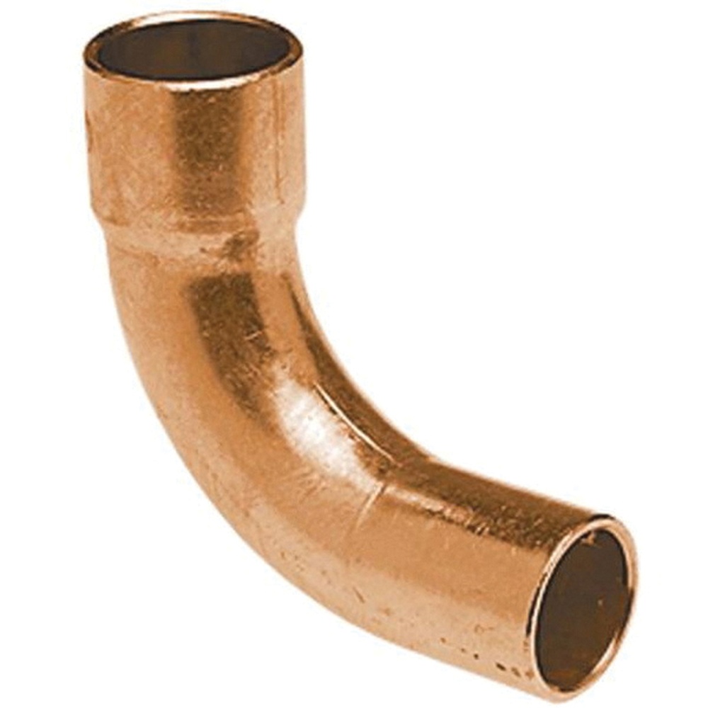 WOLVERINE BRASS® ProSeries 607-2-LT Series 55102X 90 deg Long Radius Street Elbow, 5/8 in FTG x 5/8 in Copper x