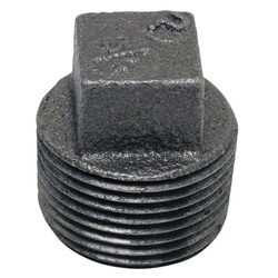 WOLVERINE BRASS® Pro Series 55155 Pipe Plug, 3/4 in MIP, Iron, Black