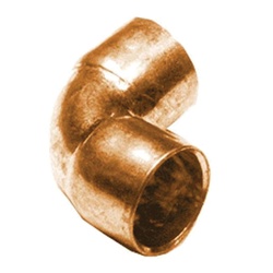 WOLVERINE BRASS® ProSeries W07-R Series 55397X 90 deg Elbow, 3/4 in Copper x 3/4 in Copper, Wrot Copper