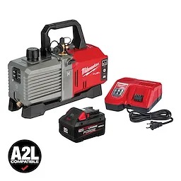 Milwaukee® M18 FUEL™ 2941-21 Vacuum Pump Kit, 18 V, 1/4 in, 3/8 in, 1/2 in, 5 cfm, 25 um Max Vacuum