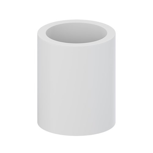 Tigre 429-020 Coupling, 2 in, 2 in, Slip, Slip, PVC, White, Schedule/Class: SCH 40, Coupling