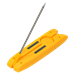 UEi Test Instruments PDT655 Differential Folding Pocket Thermometer, -58-572 °F, 5" Probe Length, Digital Readout, 0.1 °F (From -19.9 °F - 199.9 °F), 1 Degree (Otherwise) Resolution, ± 1.8 °F (-22 - 302 °F), ± 4 °F (Otherwise), 1 Second Response Time, Folding Probe Connection Type