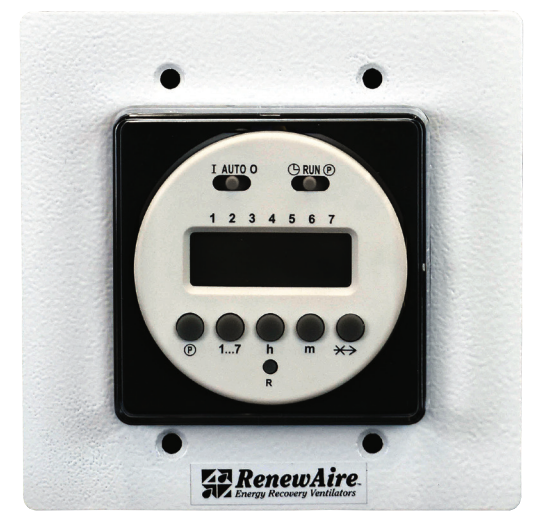 S&P USA TC7D Series Digital Time Clock, 24 VAC, Wall Mount, Fits 4" x 4" Electrical Box (Min. 1-1/2" Depth), 3.5 VA, 10 A (Switch Rating, 131Â°F), 32Â°F - 140Â°F, 50 Hz, 60 Hz