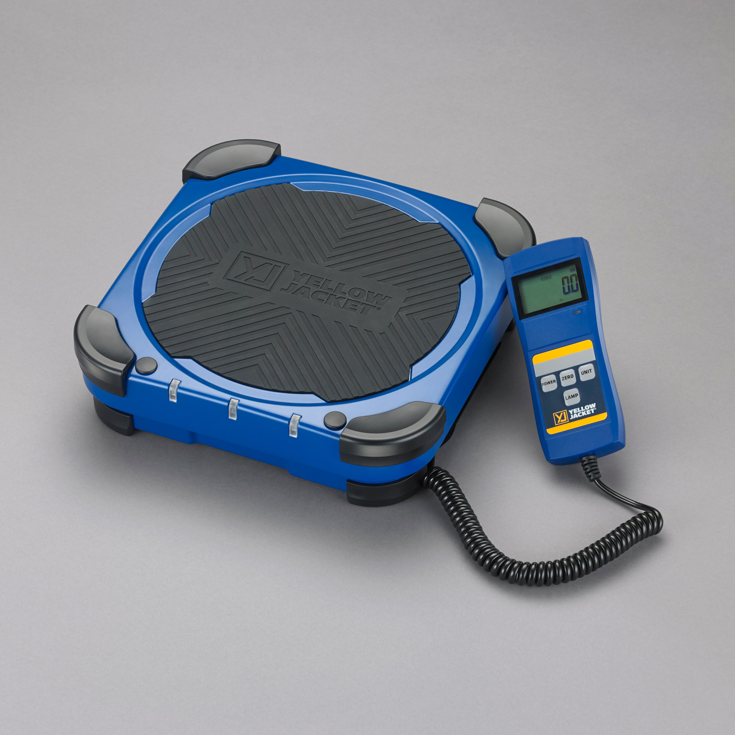 Yellow Jacket Economy Compact 68862 Charging Scale, 220 lbs Capacity, Â± 0.05% RDG, 0.17 Oz. / 0.011 lb. / 5 G Graduation, 10-3/5" x 10-3/5" Platform Size, AAA Battery, 40 Hrs (Continuous), LCD