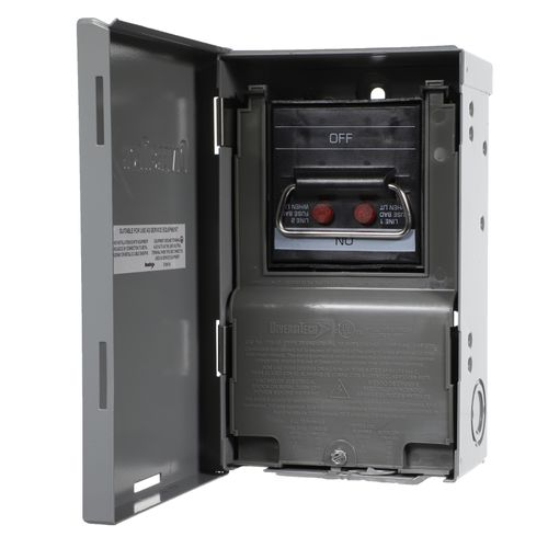 DiversiTech DDS-60 Fusible Disconnect Switch, 60 A, 240 VAC, NEMA 3R, 10 HP, 2 Pole, IP54, Metal