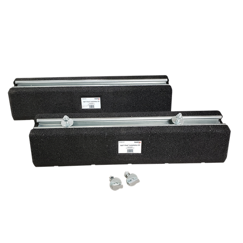 DiversiTech Hef-T-Foot FF-400-S-KIT Mini Split Rubber Base Kit, 880 lbs (Per Pair) Load Capacity, 15-3/4" Overall Width, 7-7/25" Overall Depth, 3-47/50" Overall Height, Recycled Rubber (Base), Galvanized Steel (Strut), Zinc-Plated Steel (Inserts), M10 Bolt/Screw Fastener Type, 0.394" x 0.787" (Inserts) Fastener Size