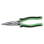 hilmor® 1885398 Long Nose Pliers, 8 in L, Black/Green