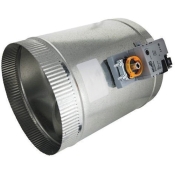 iO HVAC Controls TD-06 Zone Damper, Round Duct, 6 in Dia, 24 V, Power Close and Power Open, Motorized: Yes, 60 s Open
