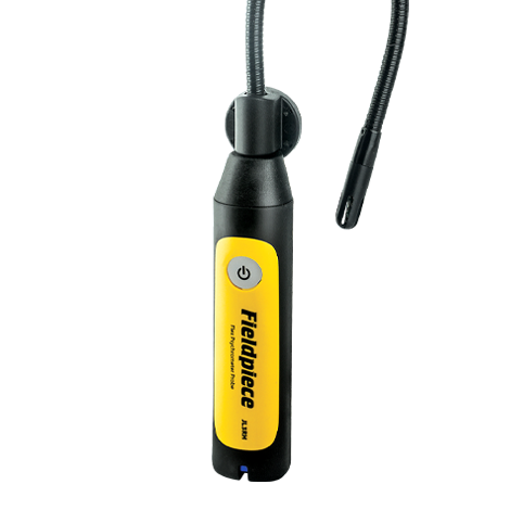 Fieldpiece Instruments JL3RH Psychrometer Probe, 0-100% Humidity Rating, -40-250 °F, ± 1 °F (32-113°F), ± 2 °F (-4-32°F, 113-140°F), 1,000' Wireless Range, 0.36" Diam x 9.25" L Probe Size, 60 Seconds (90% Of Differential TYP), Battery Power Source