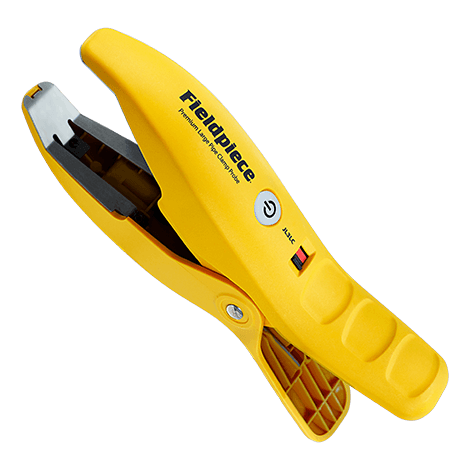 Fieldpiece Instruments Job Link JL3LC Wireless Large Pipe Clamp Probe, Type K, -50-257 Â°F (Measurement Range), -4-122 Â°F (Operating), -4-140 Â°F (Storage), Rapid Railâ„¢ Sensor Technology, Pipe Clamp, Wireless, Wireless (2.4 Ghz/BLE 4.0), 3/4" - 4-1/8" (OD) Jaw Size, Â± 4Â°F (Thermocouple Only), Â± 1.0Â°F (After Field Calibration)