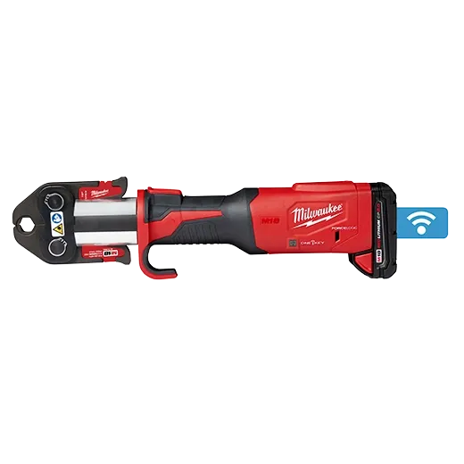 Milwaukee Tool M18 FORCE LOGIC 2922-22M Press Tool Kit, 0.5-4" (Dependent On Fitting System) Capacity, Kit, 18 V, M18 Redlithium, 2,000 mAh Battery Capacity, 7,200 lbs Ram Force, 4 Seconds Cycle Time