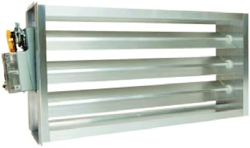 EWC Controls ND Series 10X14 ND Rectangular Motorized Damper, 10" x 14" Opening Size, Rectangular, 24 VAC, 540 CFM, Slip-In, Side/Bottom Mount (Motor), 1.5 In. Wc. Pressure Rating, Power Open/Power Close, Non-Spring Return