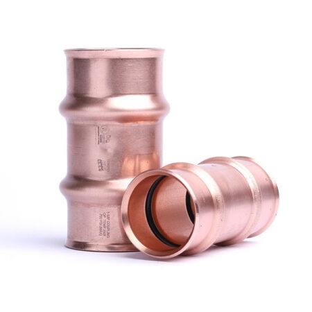 RLS® 3011121200111 Coupling With Stop, 3/4 in, Press, 700 psi Max Working Pressure, Coupling, 3/4 in, Press, Copper