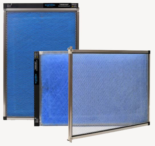 Premier One PureFlo P6100 P6100-1424 Polarized Media Air Cleaner, 14" x 24" x 1" Nominal Size, Polarized Media Filter, 97% (At 0.3 Microns), 819 CFM, 0.14 In. W.g. (@ 819 CFM) Resistance, Polarized, Fiberglass, Filter Rack Mount (Existing)